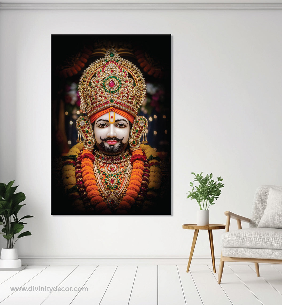 Khatu Shyam Modern Spiritual Canvas Art 7