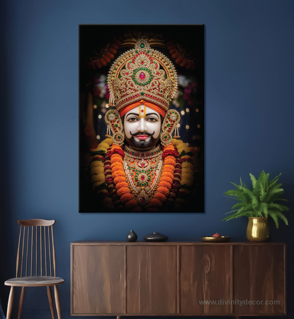 Khatu Shyam Modern Spiritual Canvas Art 7