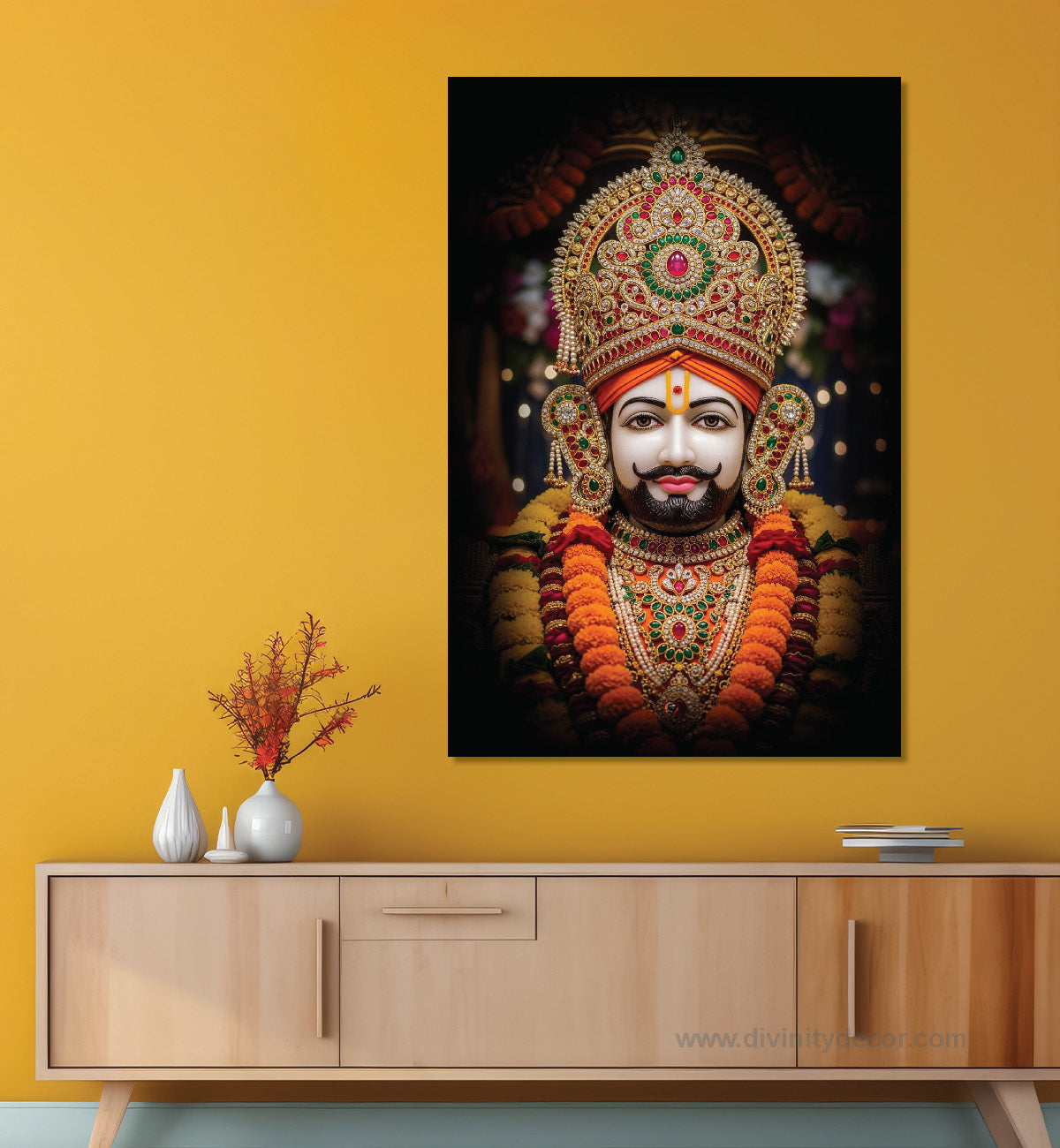 Khatu Shyam Modern Spiritual Canvas Art 7