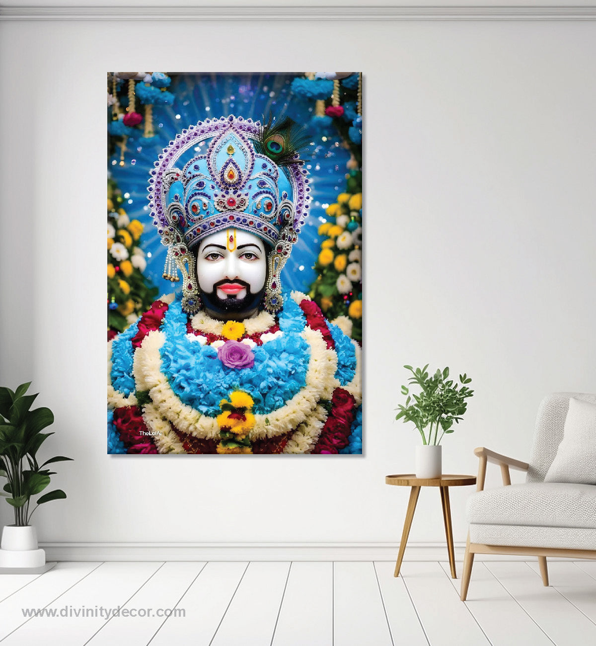 Shyam Baba Blessings Canvas Print for Wall Decor 8