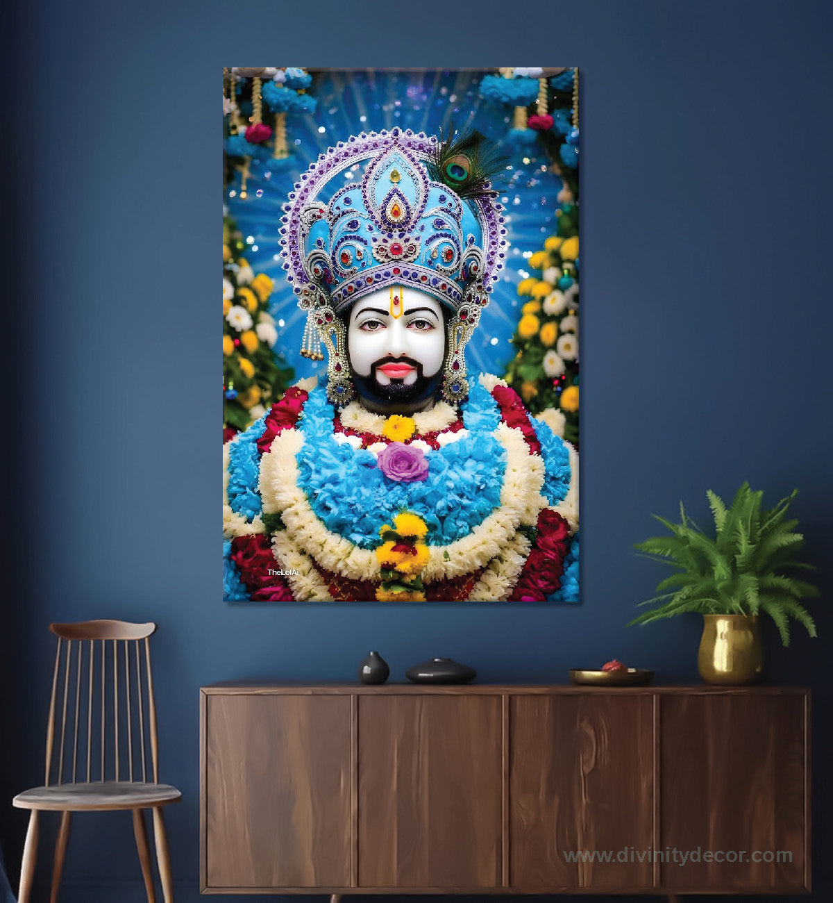 Shyam Baba Blessings Canvas Print for Wall Decor 8