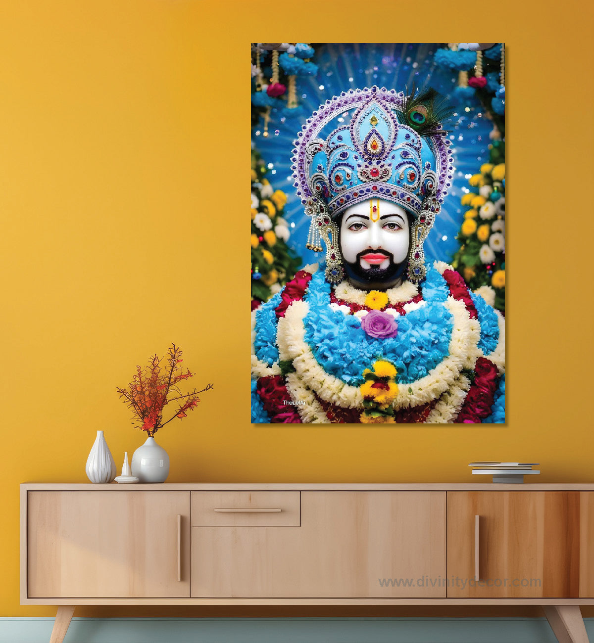 Shyam Baba Blessings Canvas Print for Wall Decor 8