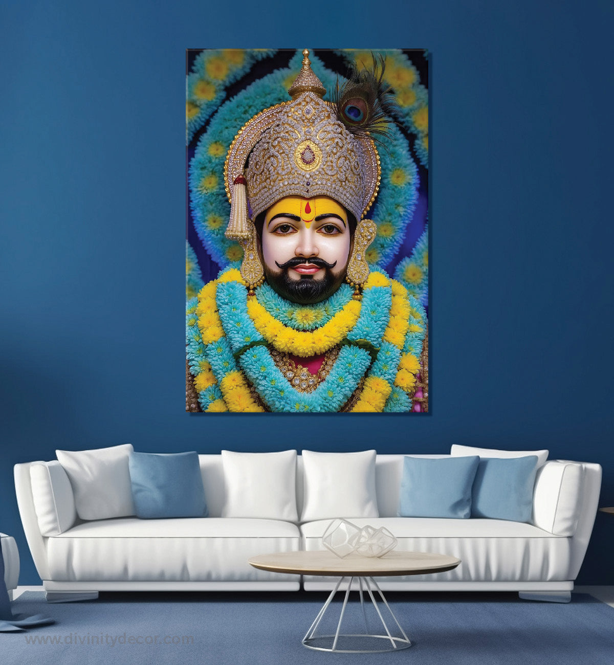 Khatu Shyam Ji Elegant Religious Wall Artwork 9