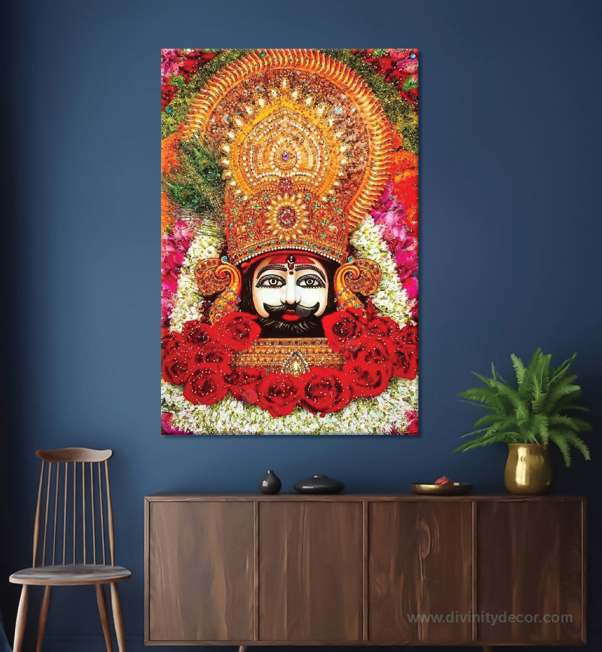 Khatu Shyam Devotional Canvas Painting for Home 10