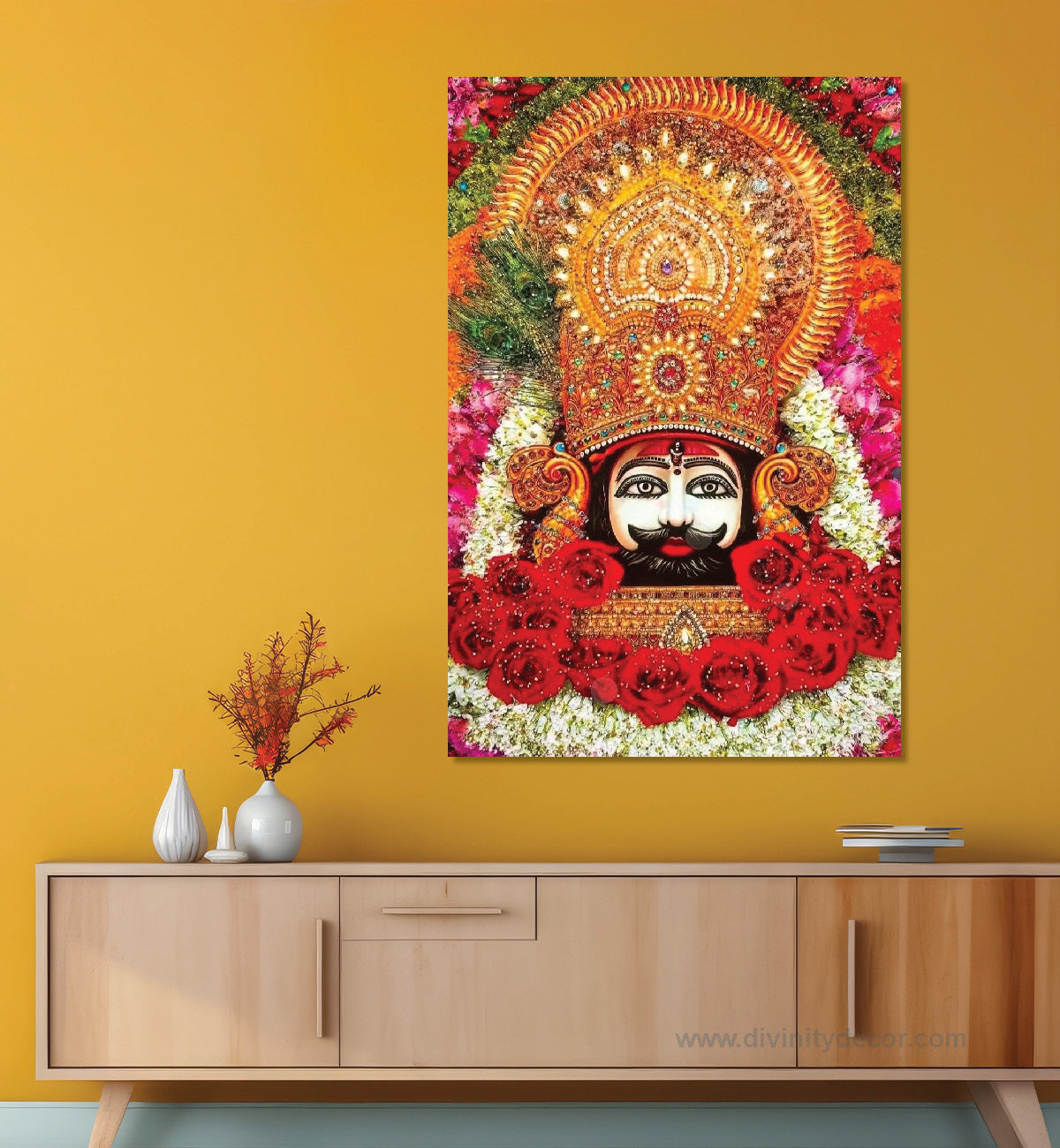 Khatu Shyam Devotional Canvas Painting for Home 10