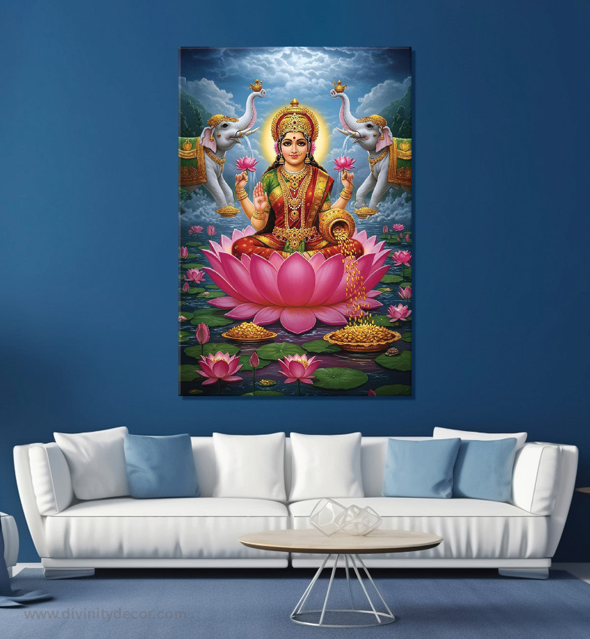 Lakshmi Ji Modern Art Canvas Painting – Elegant Home Wall Art 9