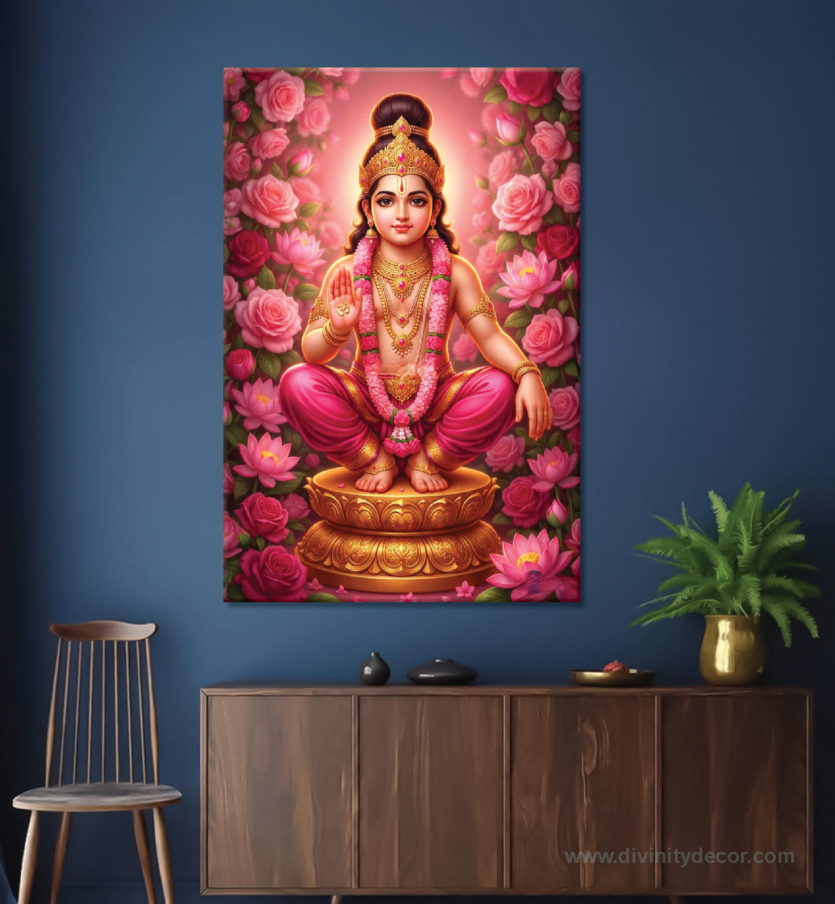 Ayyappa Swamy Premium Devotional Canvas Artwork 4