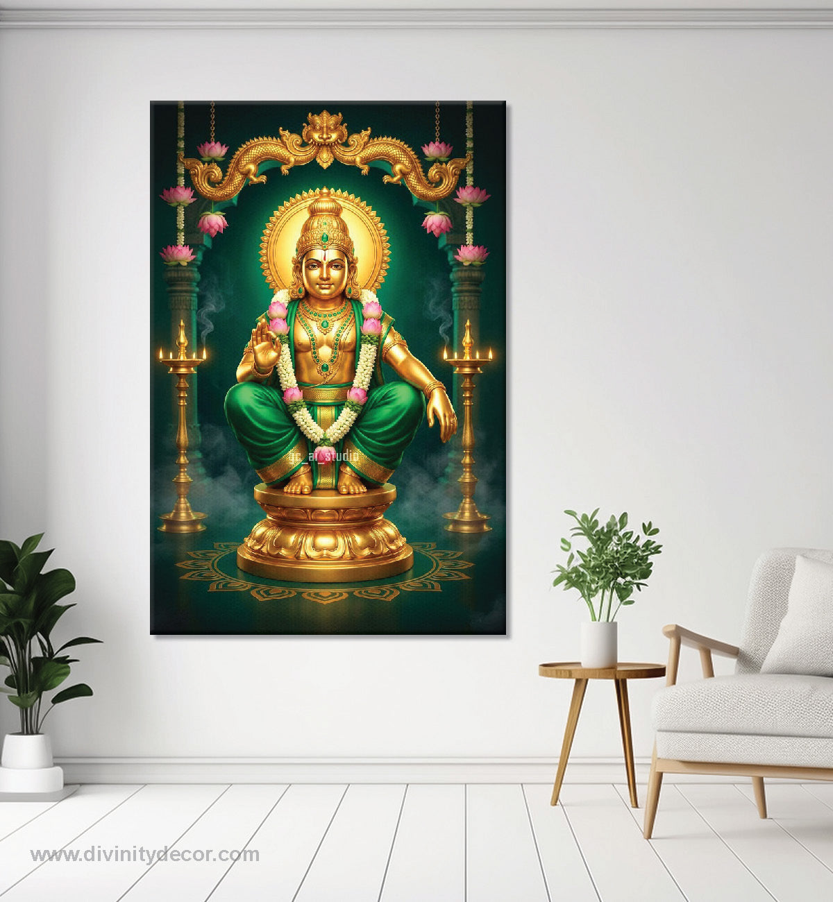 Lord Ayyappa Sacred Wall Decor for Pooja Room 5