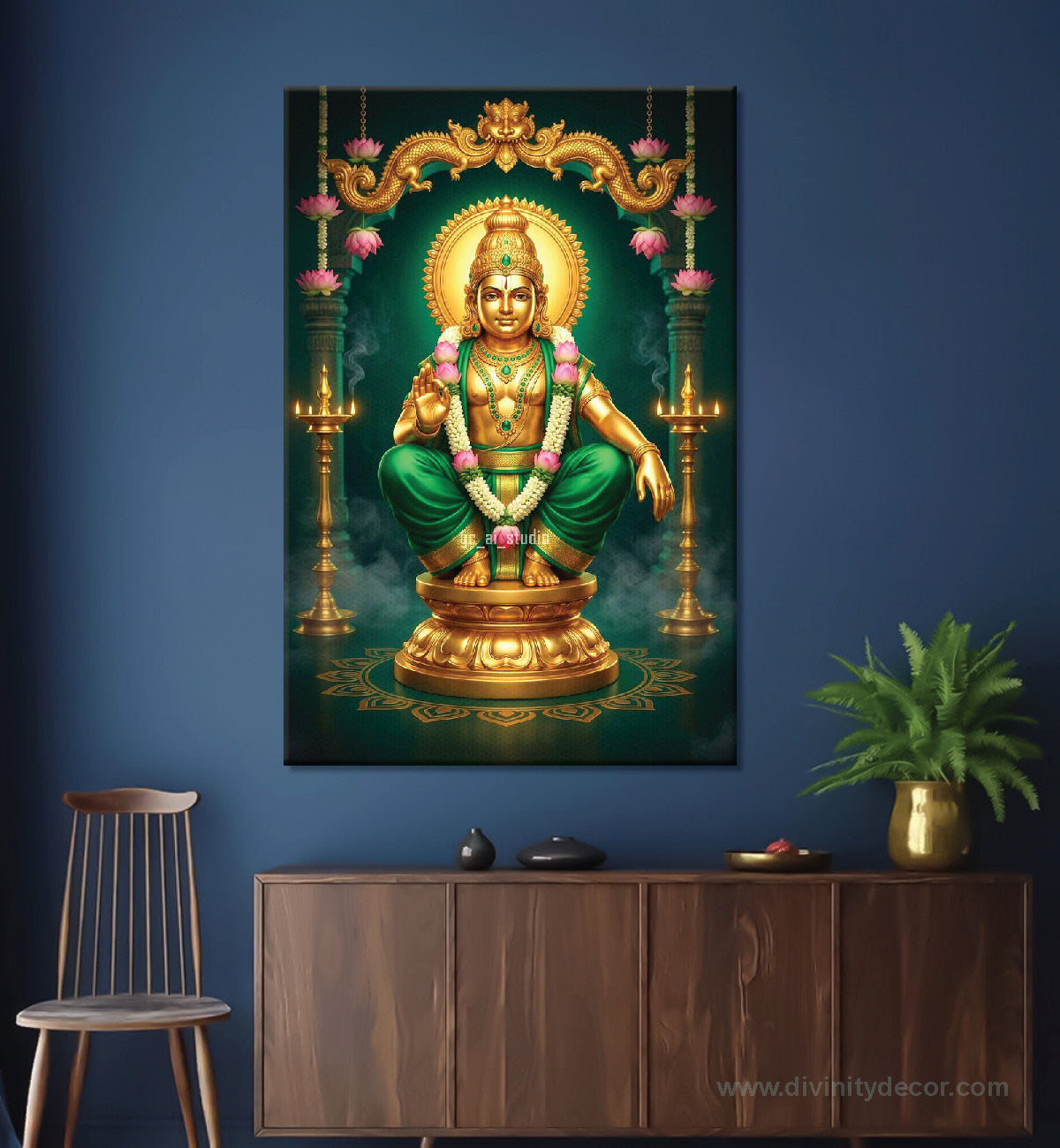 Lord Ayyappa Sacred Wall Decor for Pooja Room 5