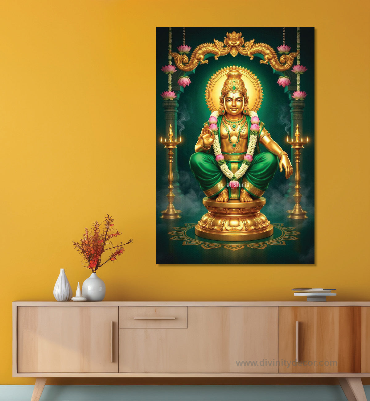 Lord Ayyappa Sacred Wall Decor for Pooja Room 5