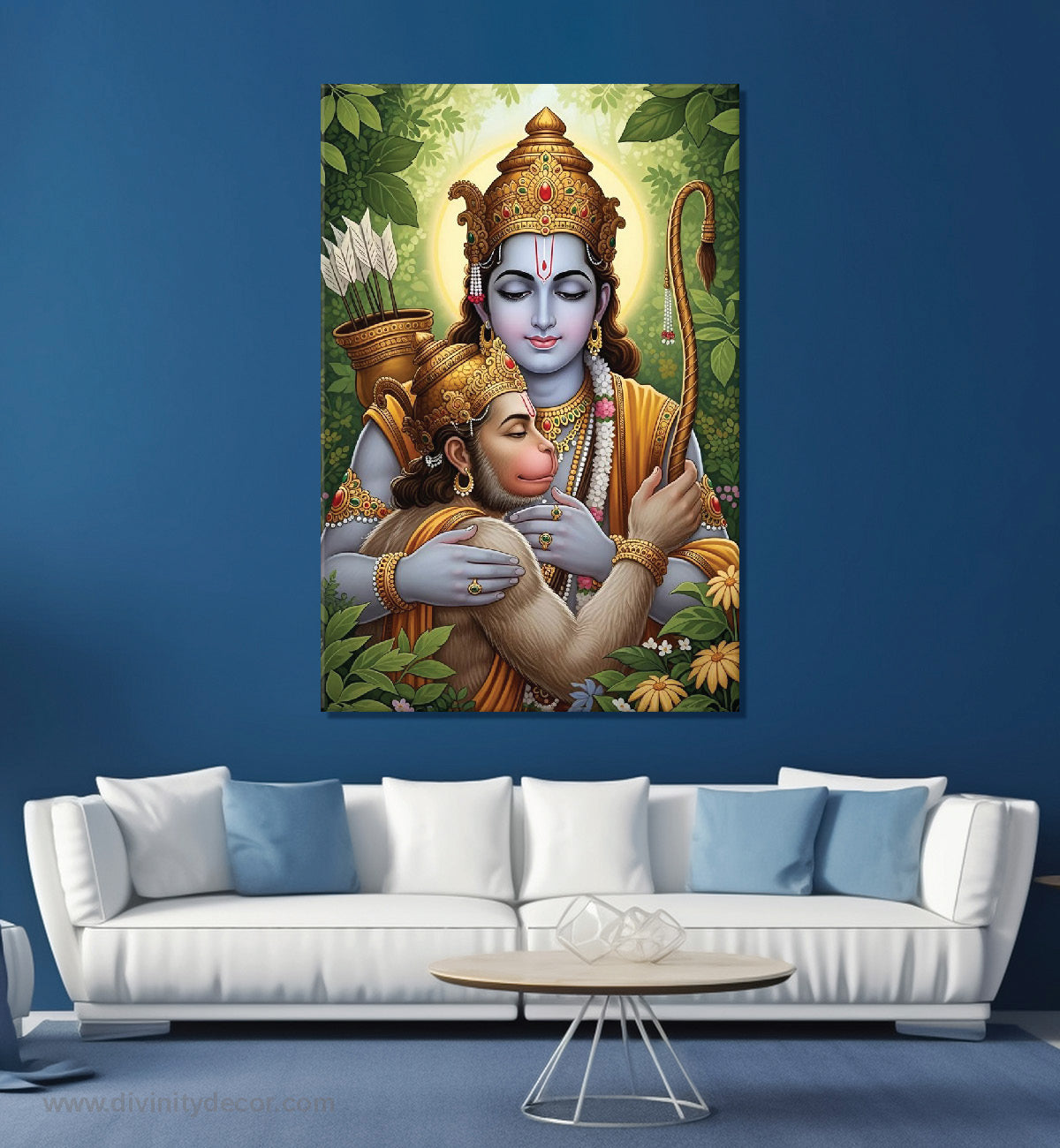 Lord Hanumaan Paintings Canvas Painting – Hanumaan ji Spiritual Wall Art 1