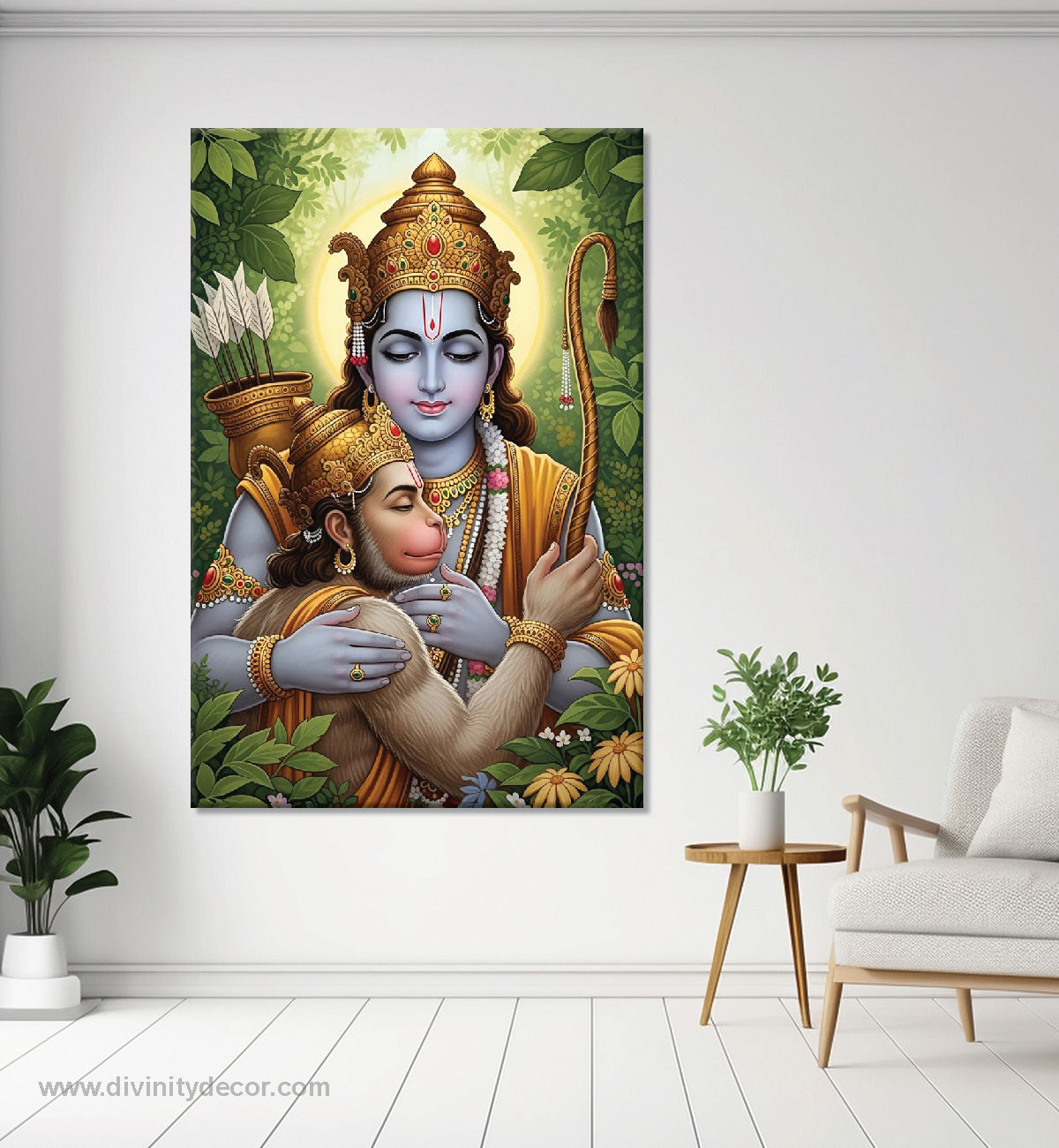 Lord Hanumaan Paintings Canvas Painting – Hanumaan ji Spiritual Wall Art 1