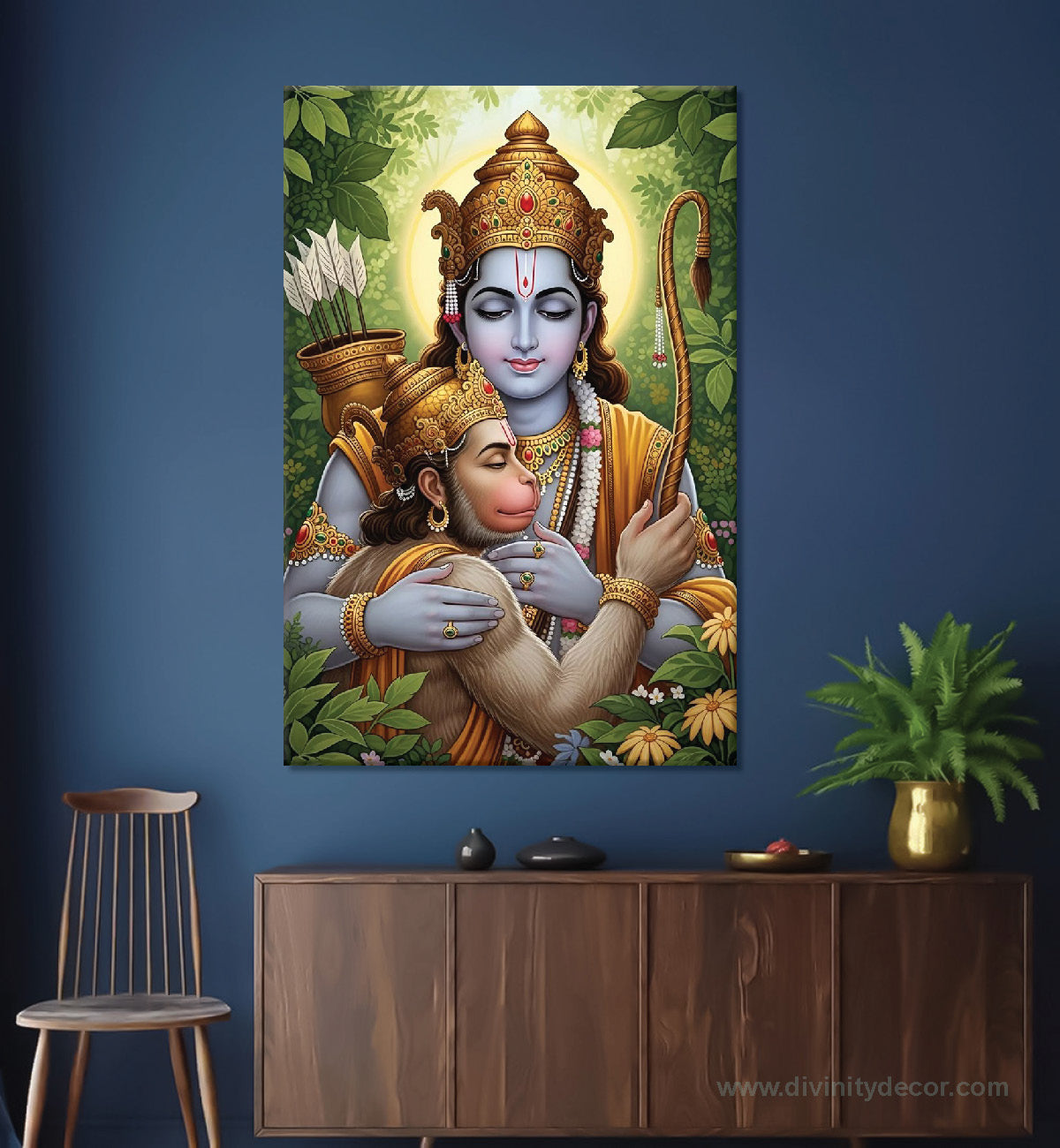 Lord Hanumaan Paintings Canvas Painting – Hanumaan ji Spiritual Wall Art 1