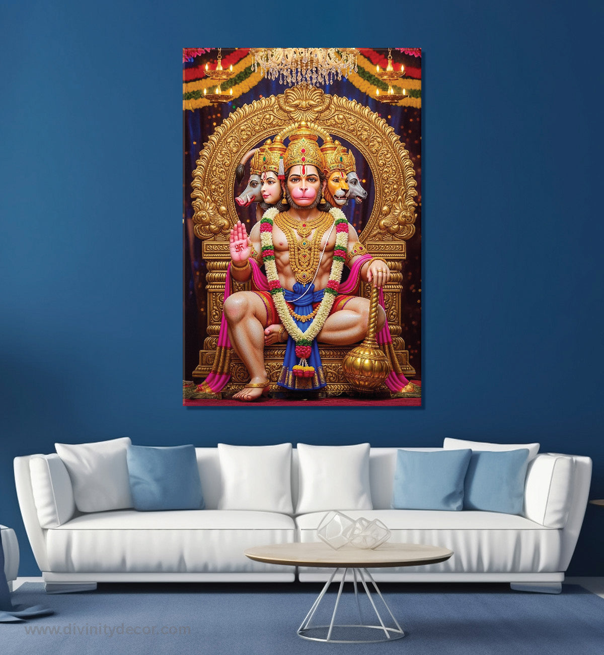 Bajrangbali Spiritual Wall Art Canvas Print 2