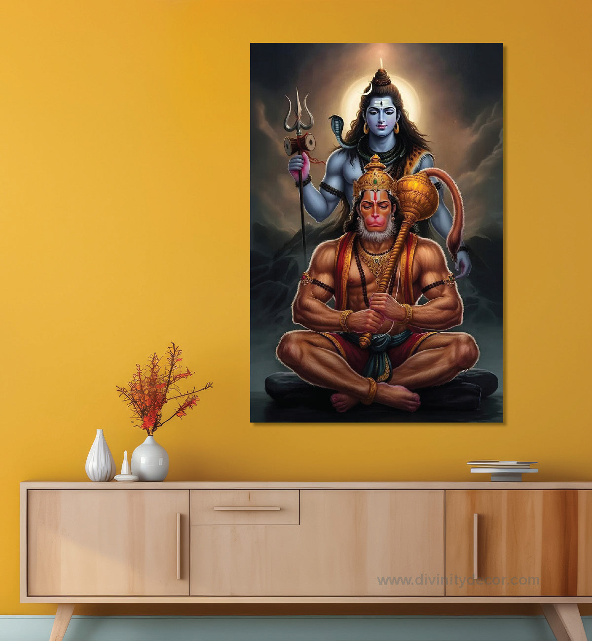 Hanuman Ji HD Canvas Wall Decor for Living Room 5