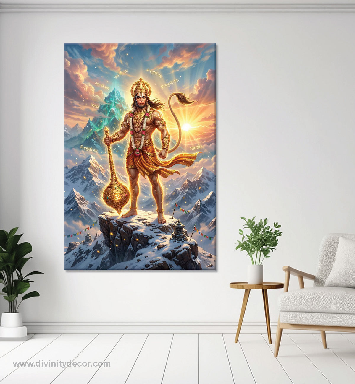 Bajrangbali Devotional Wall Painting for Home 6