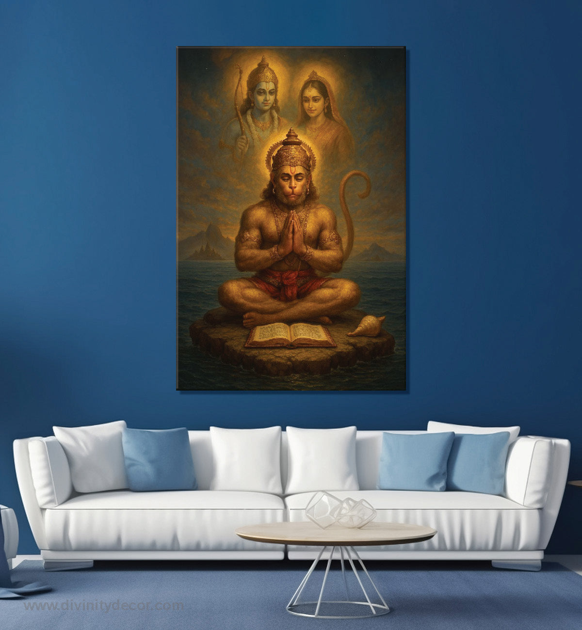Hanuman Ji Sacred Canvas Print for Pooja Room 7