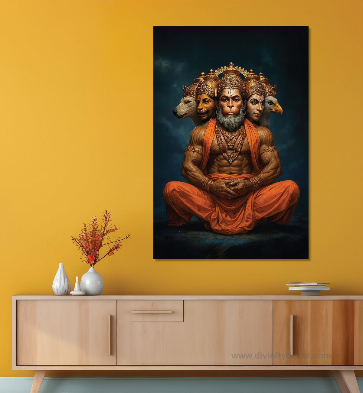 Lord Hanuman Spiritual Home Decor Artwork 8