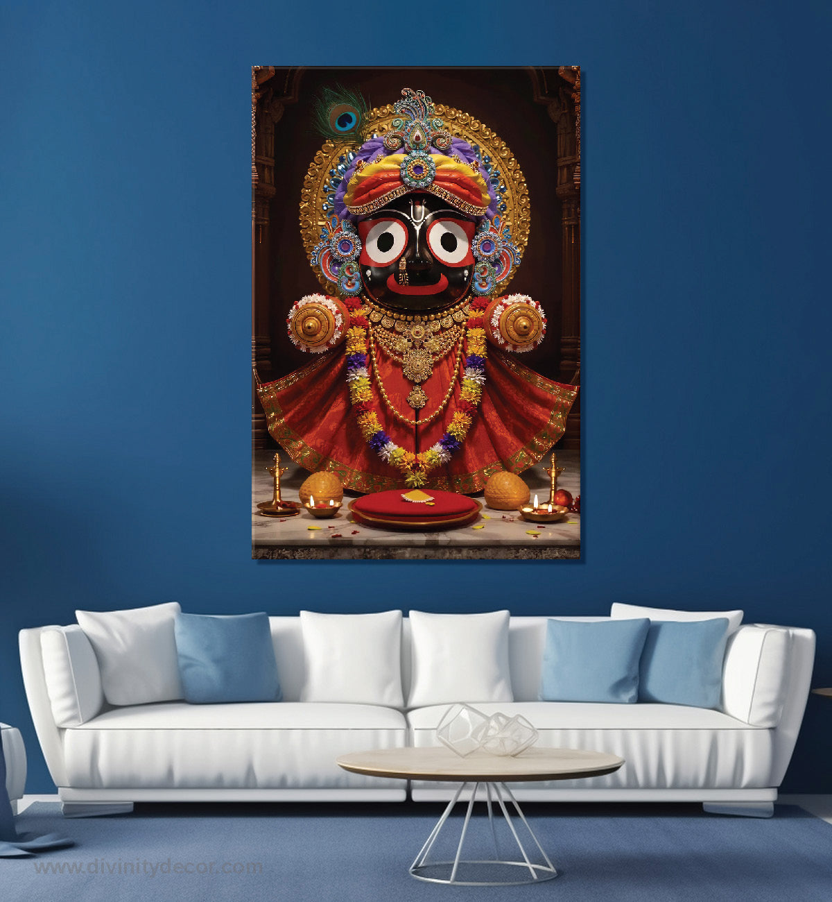 Lord Jagannath Canvas Painting – Puri Temple Inspired Wall Decor 1