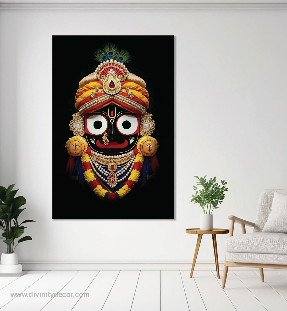 Jagannath Ji Spiritual Wall Art Canvas Print 2