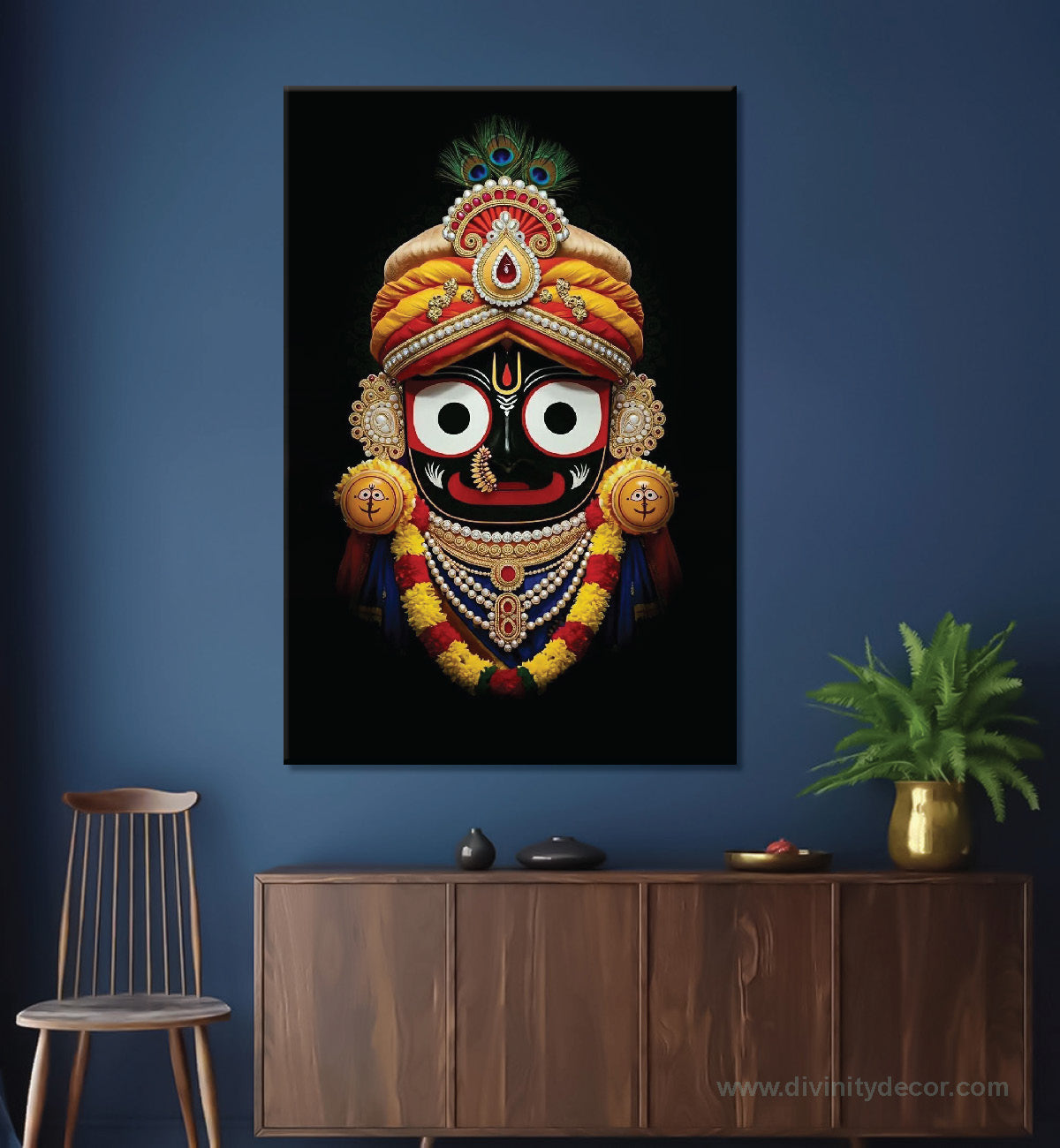 Jagannath Ji Spiritual Wall Art Canvas Print 2