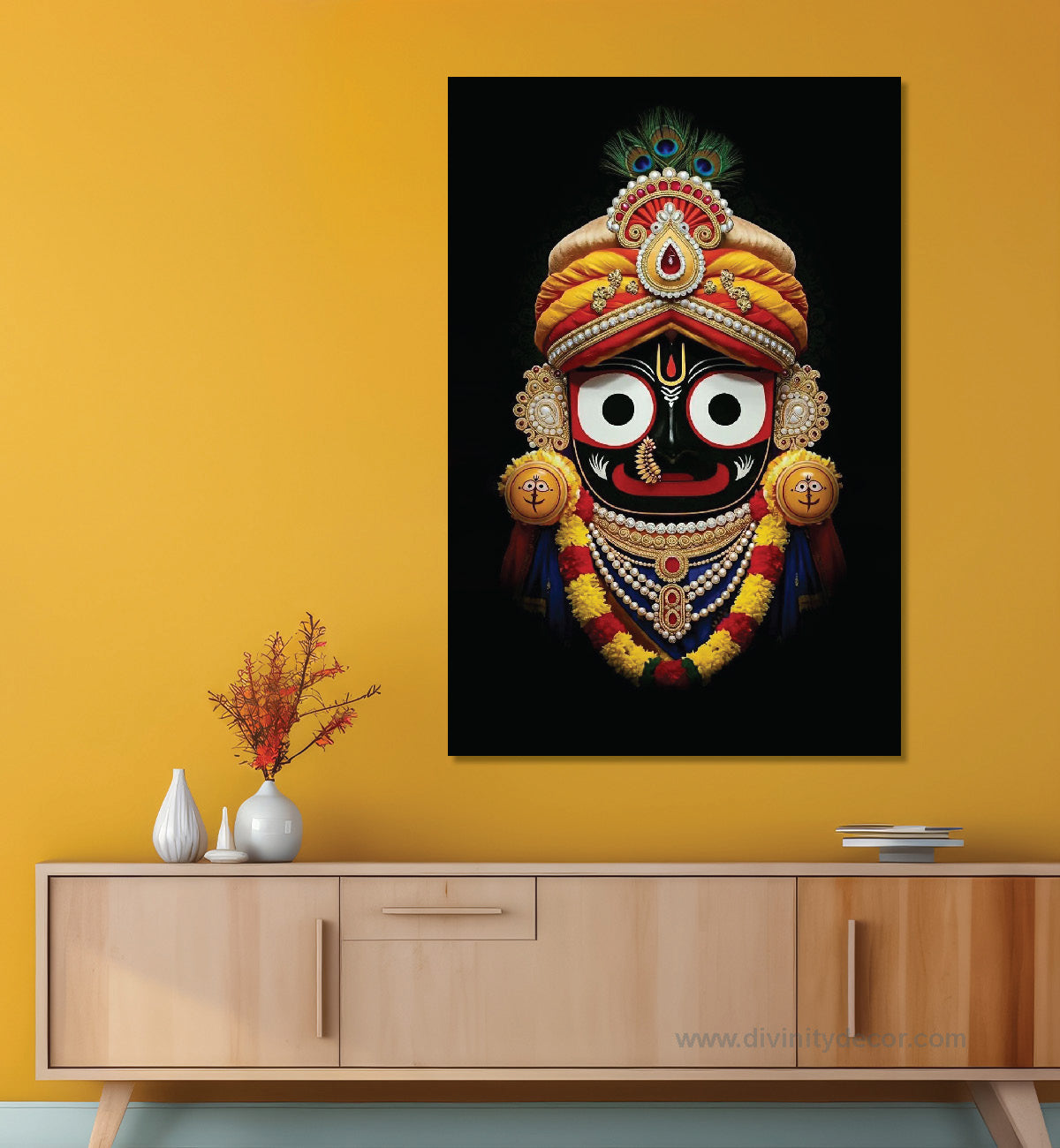 Jagannath Ji Spiritual Wall Art Canvas Print 2