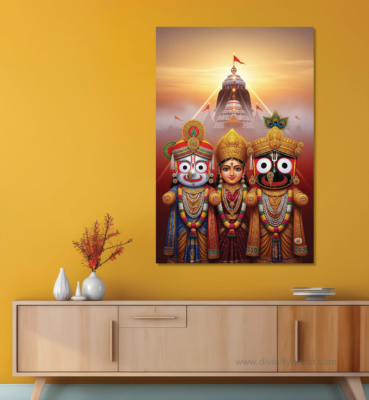 Jagannath Balabhadra Subhadra Canvas Artwork 4