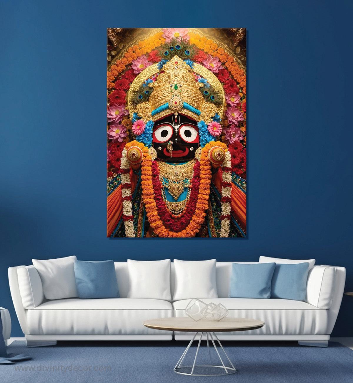 Jagannath Temple Style Spiritual Canvas Painting 8