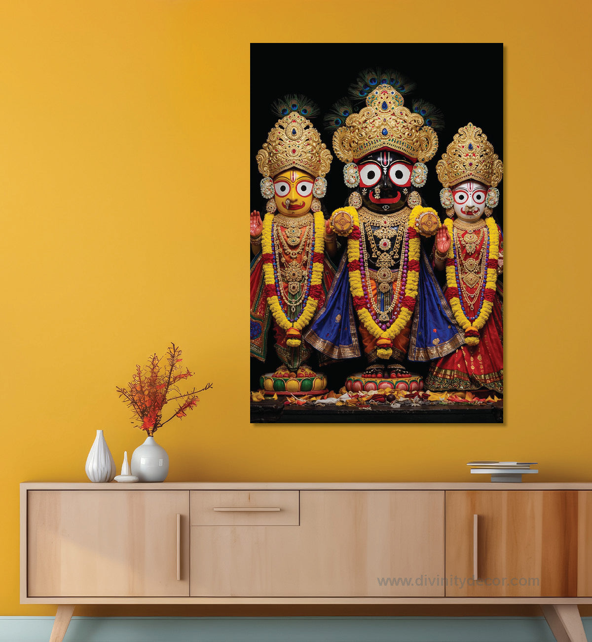 Lord Jagannath Blessings Wall Artwork for Home 9