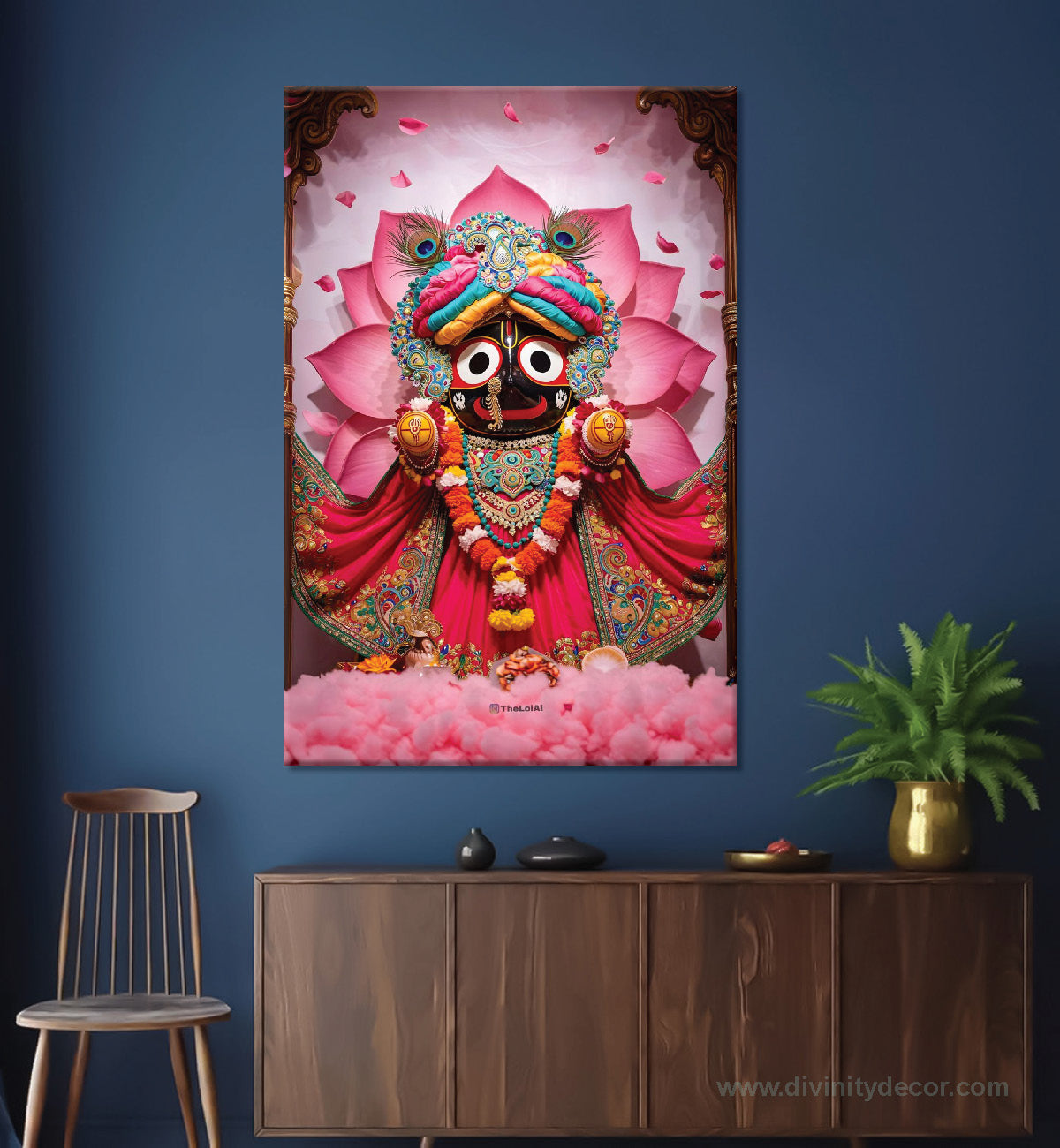 Lord Jagannath Sacred Home Temple Wall Art 15