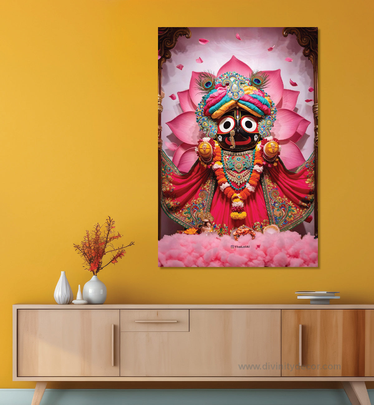 Lord Jagannath Sacred Home Temple Wall Art 15