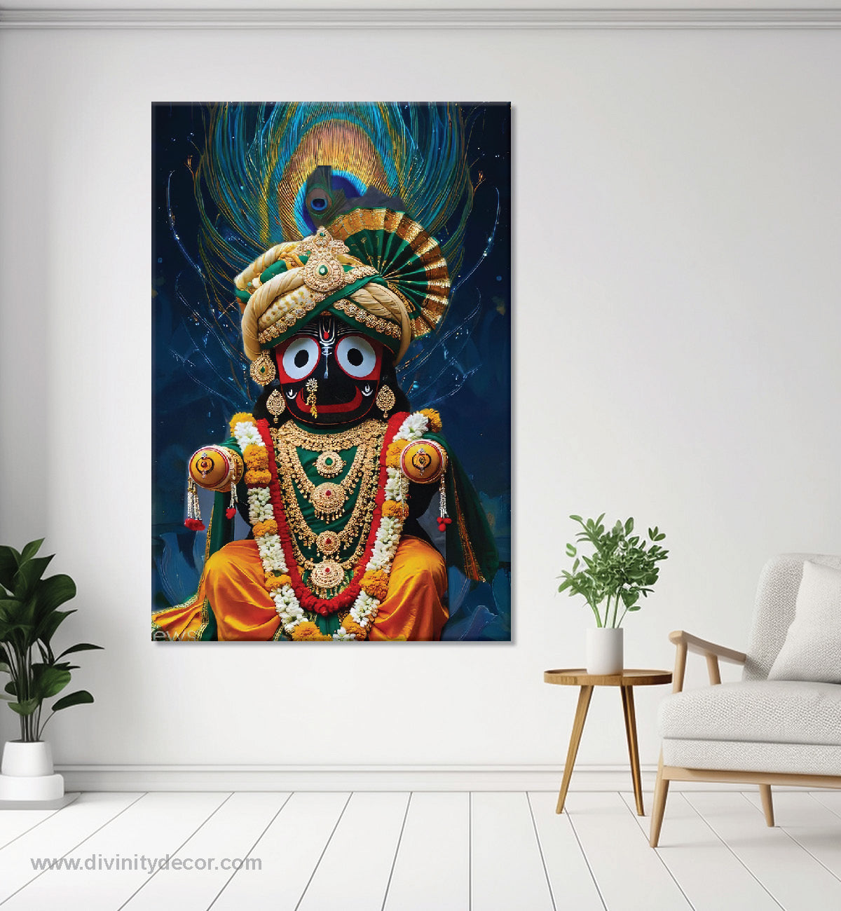Lord Jagannath Aesthetic Wall Painting Decor 17