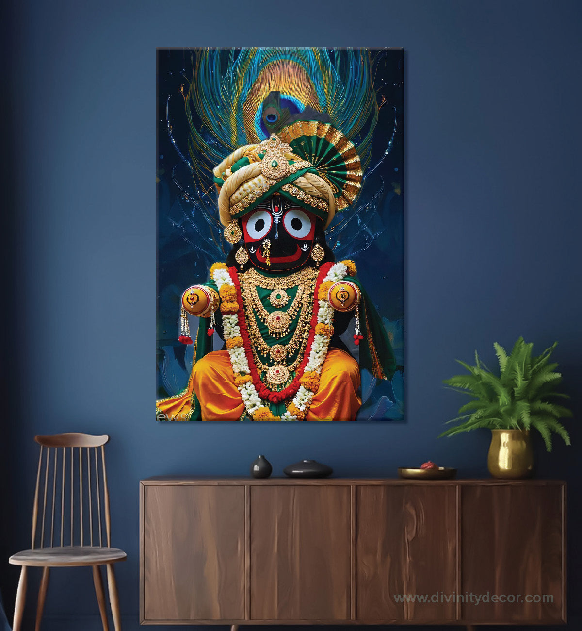 Lord Jagannath Aesthetic Wall Painting Decor 17