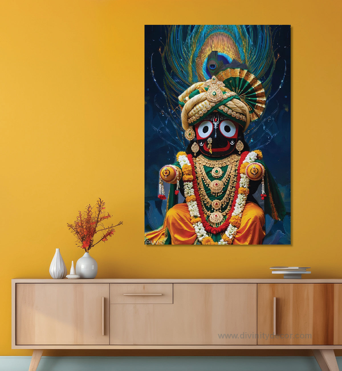 Lord Jagannath Aesthetic Wall Painting Decor 17