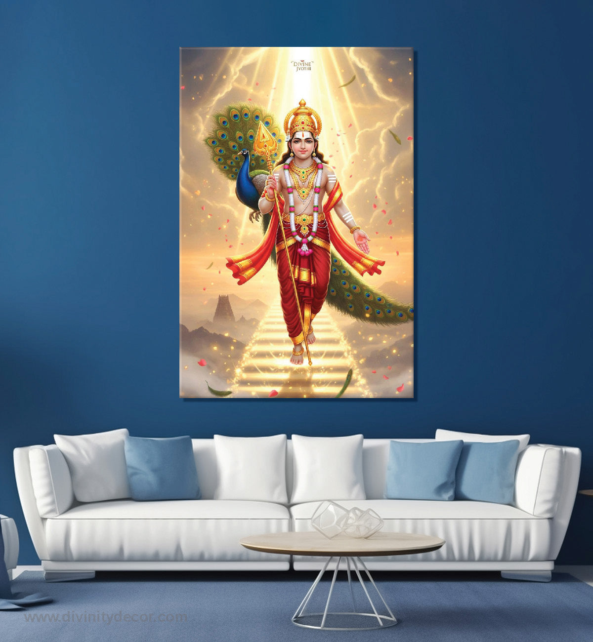 Kartikeya Spiritual Wall Art Canvas Print 2