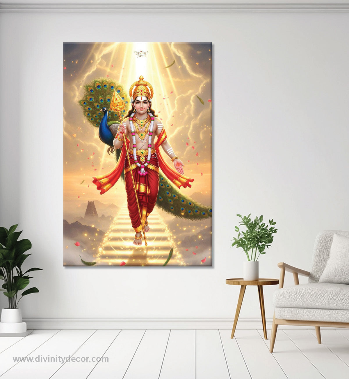 Kartikeya Spiritual Wall Art Canvas Print 2