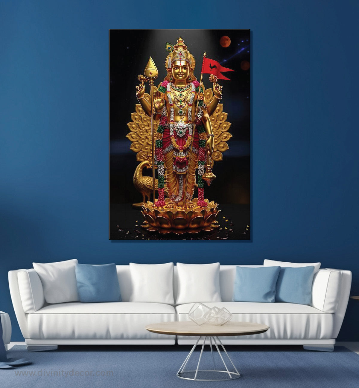 Murugan Devotional Canvas Artwork for Living Room 4