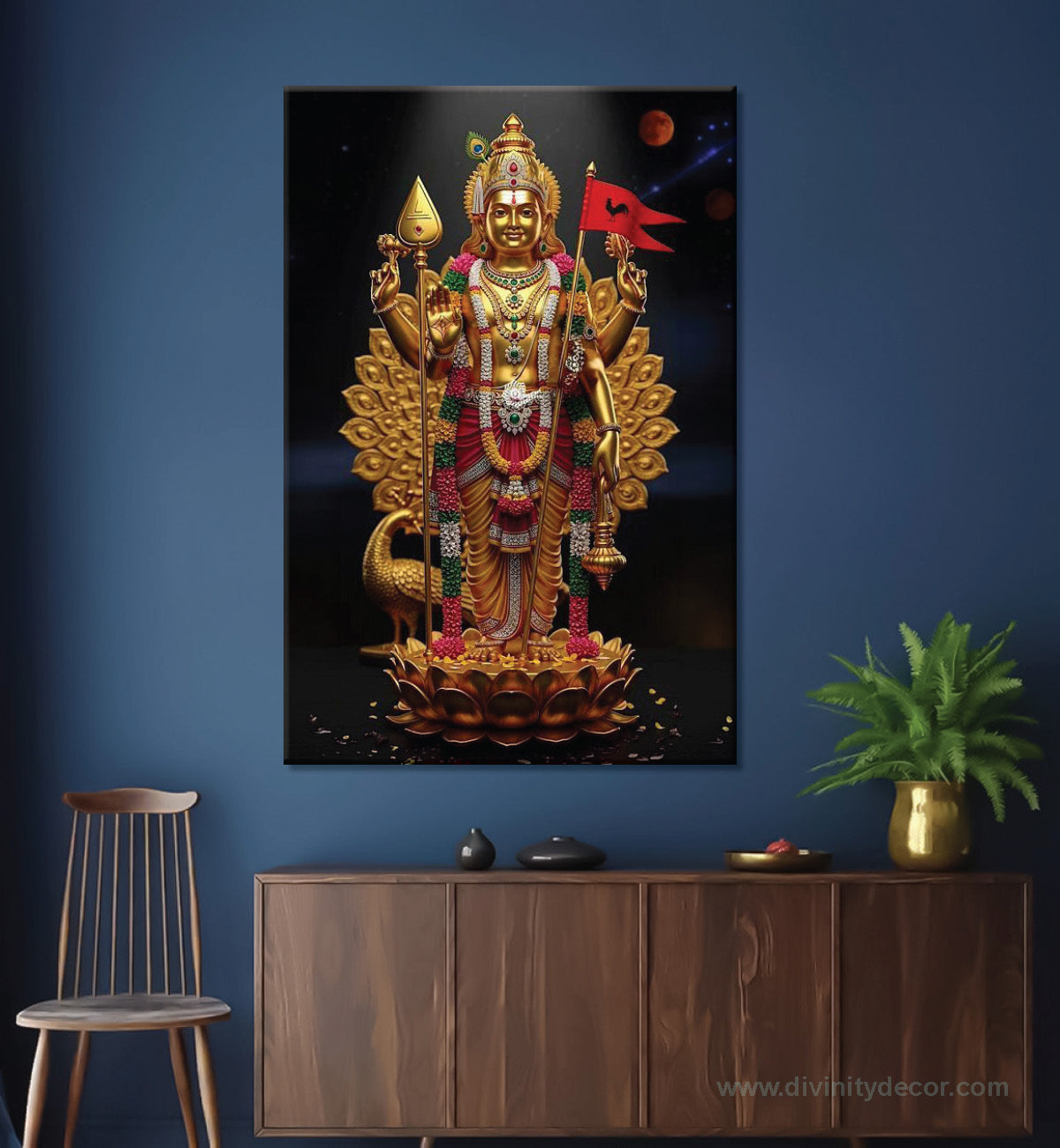 Murugan Devotional Canvas Artwork for Living Room 4
