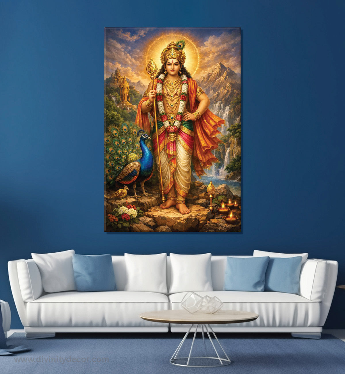 Lord Kartikeya Premium Spiritual Wall Decor 5