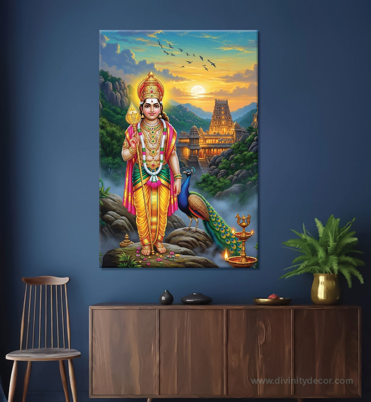 Murugan HD Canvas Print for Pooja Room 6