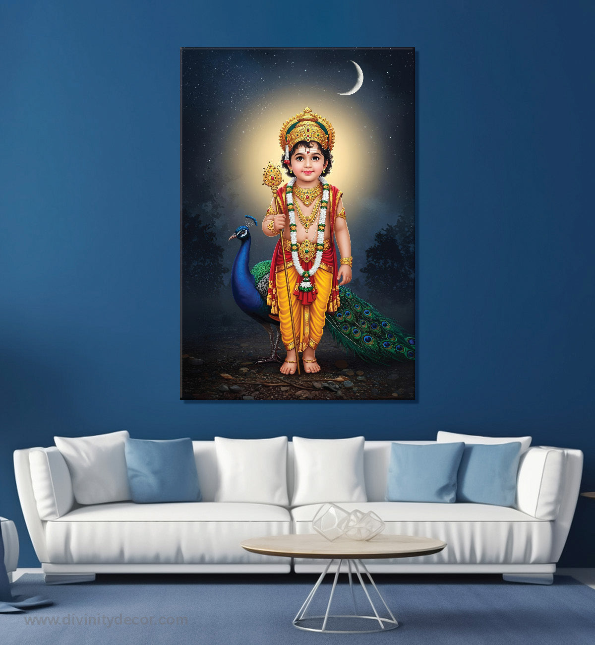 Lord Murugan Sacred Wall Art for Home Temple 7