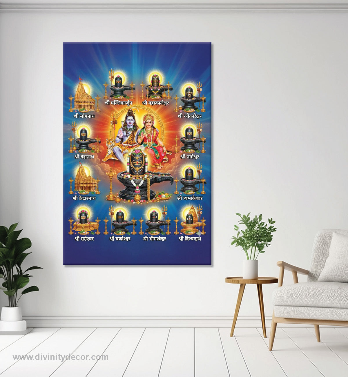 Bholenath Divine Wall Painting Canvas Print 6
