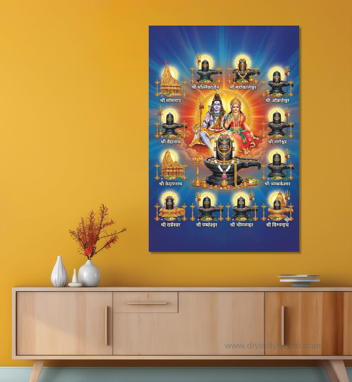 Bholenath Divine Wall Painting Canvas Print 6