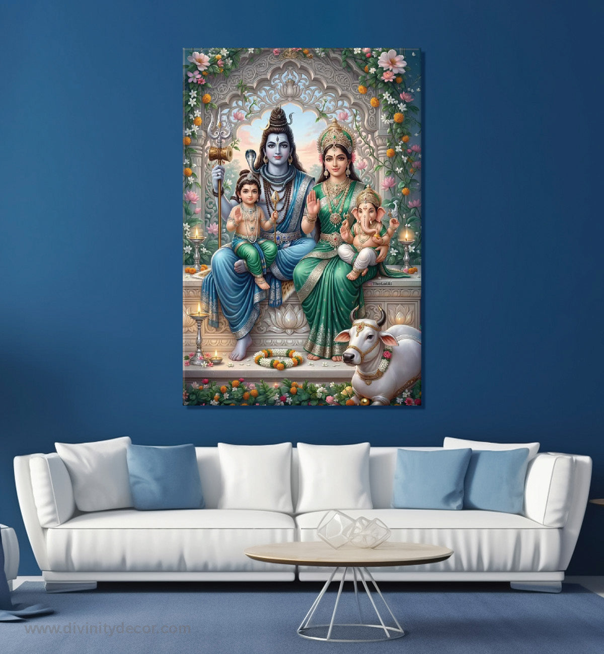 Shiva Tandav Canvas Painting Wall Decor 14