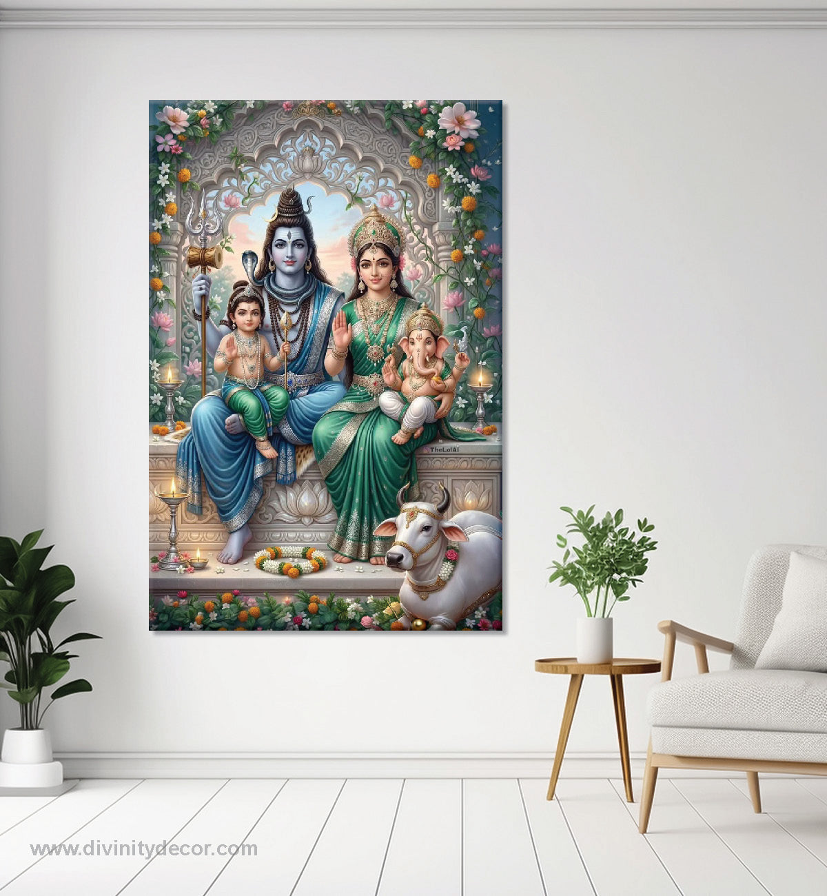 Shiva Tandav Canvas Painting Wall Decor 14