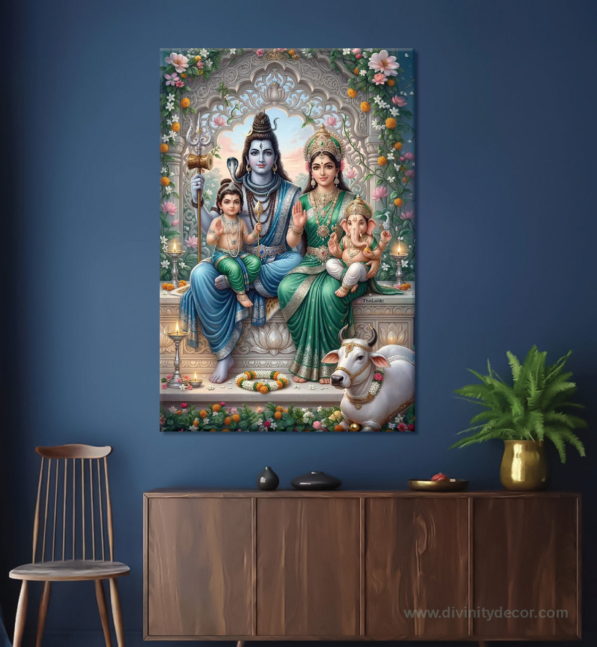 Shiva Tandav Canvas Painting Wall Decor 14