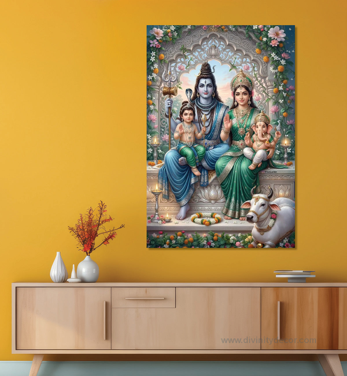 Shiva Tandav Canvas Painting Wall Decor 14