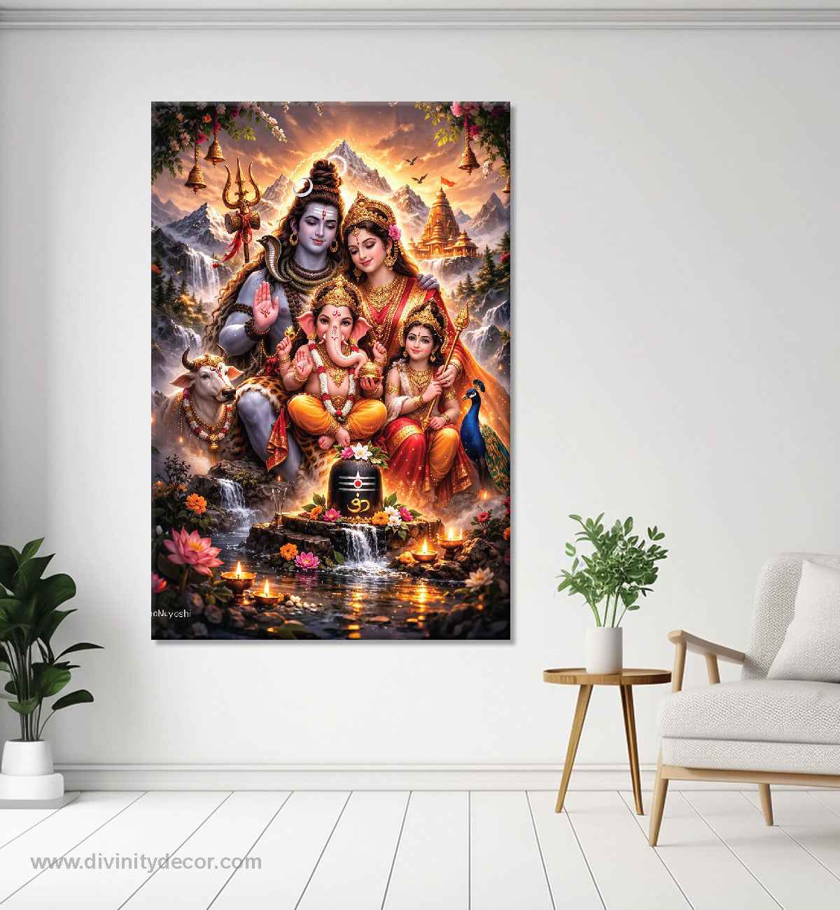 Lord Shiva Modern Spiritual Canvas Artwork 15