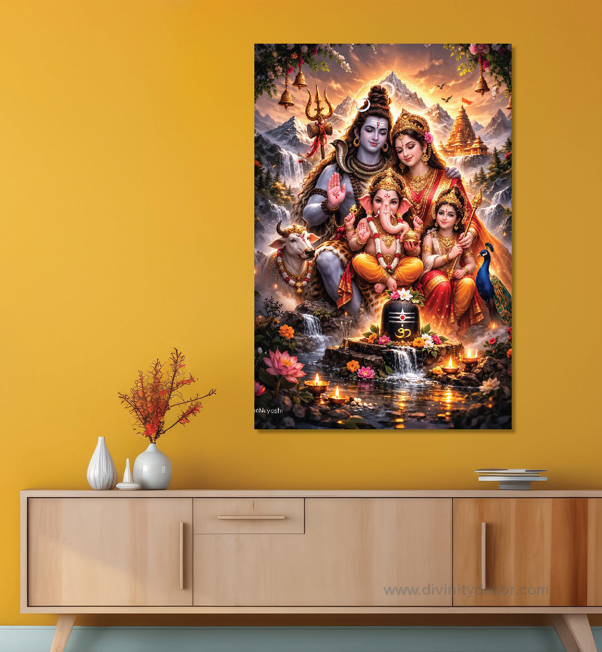 Lord Shiva Modern Spiritual Canvas Artwork 15