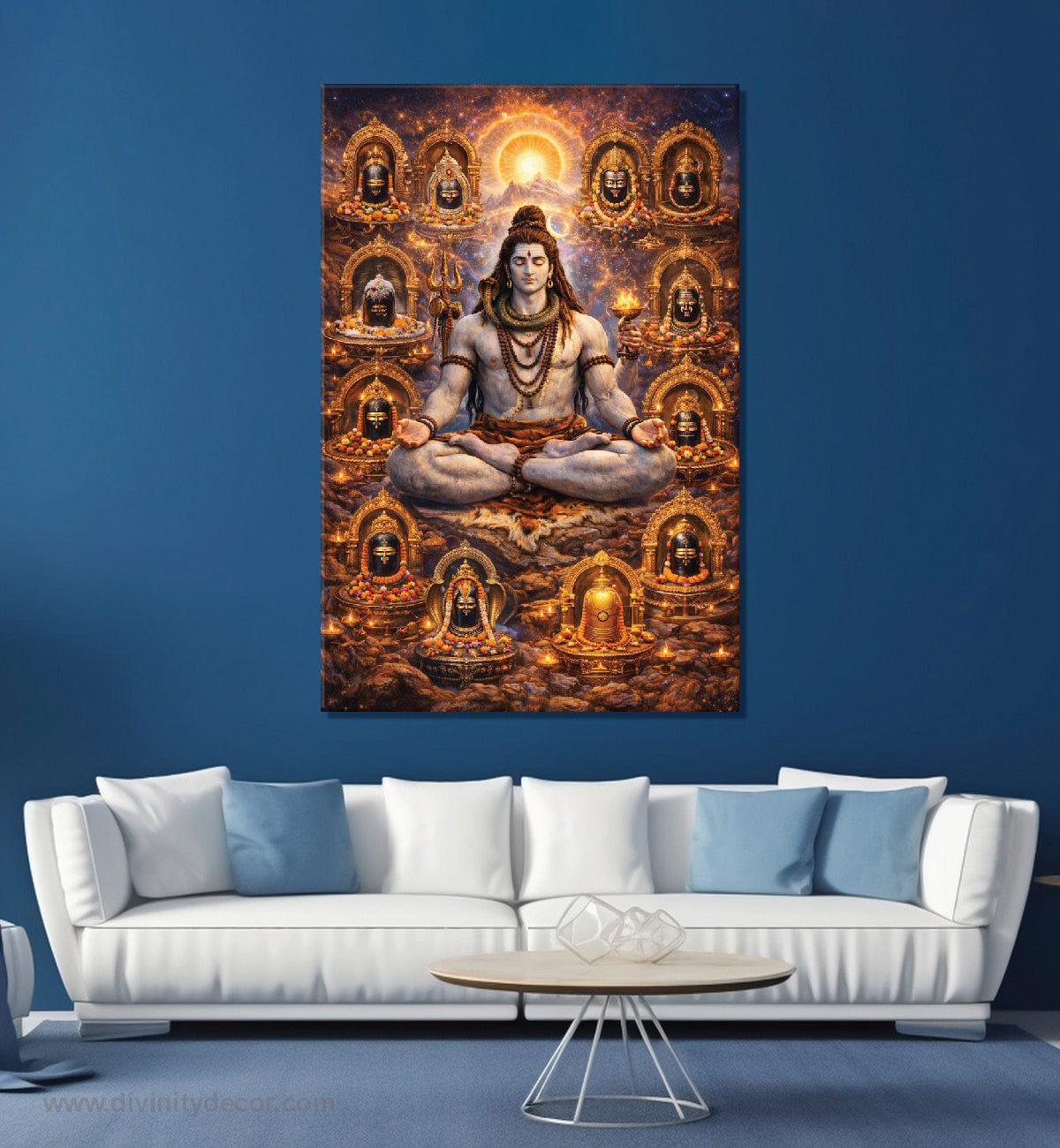 Lord Shiva Calm Meditation Wall Painting 21